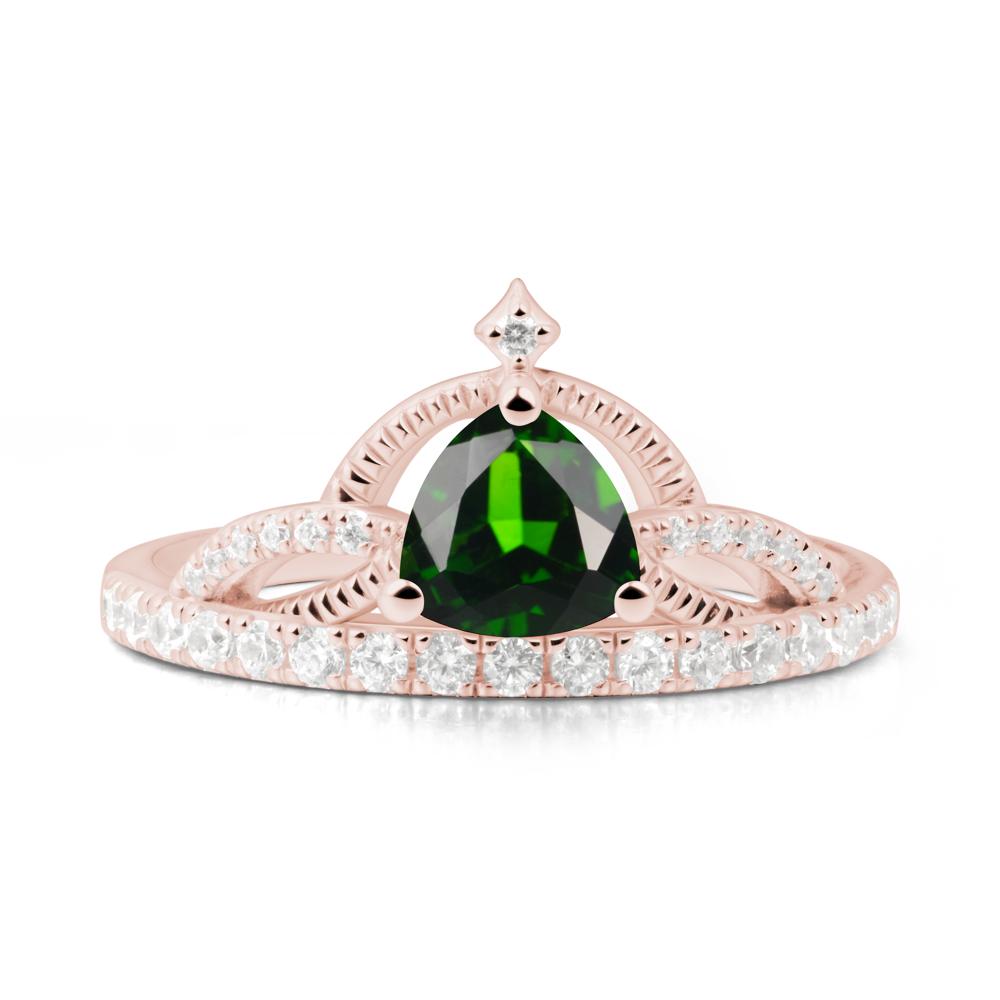 Tiara Diopside Engagement Ring - LUO Jewelry #metal_18k rose gold