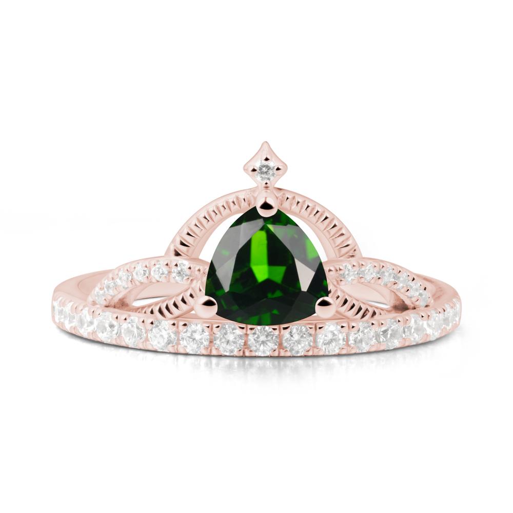 Tiara Diopside Engagement Ring - LUO Jewelry #metal_18k rose gold