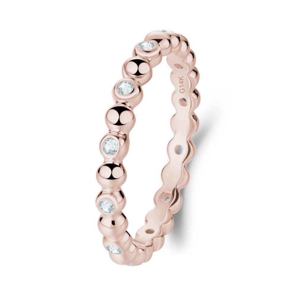 Aquamarine Bubble Ring - LUO Jewelry #metal_14k rose gold