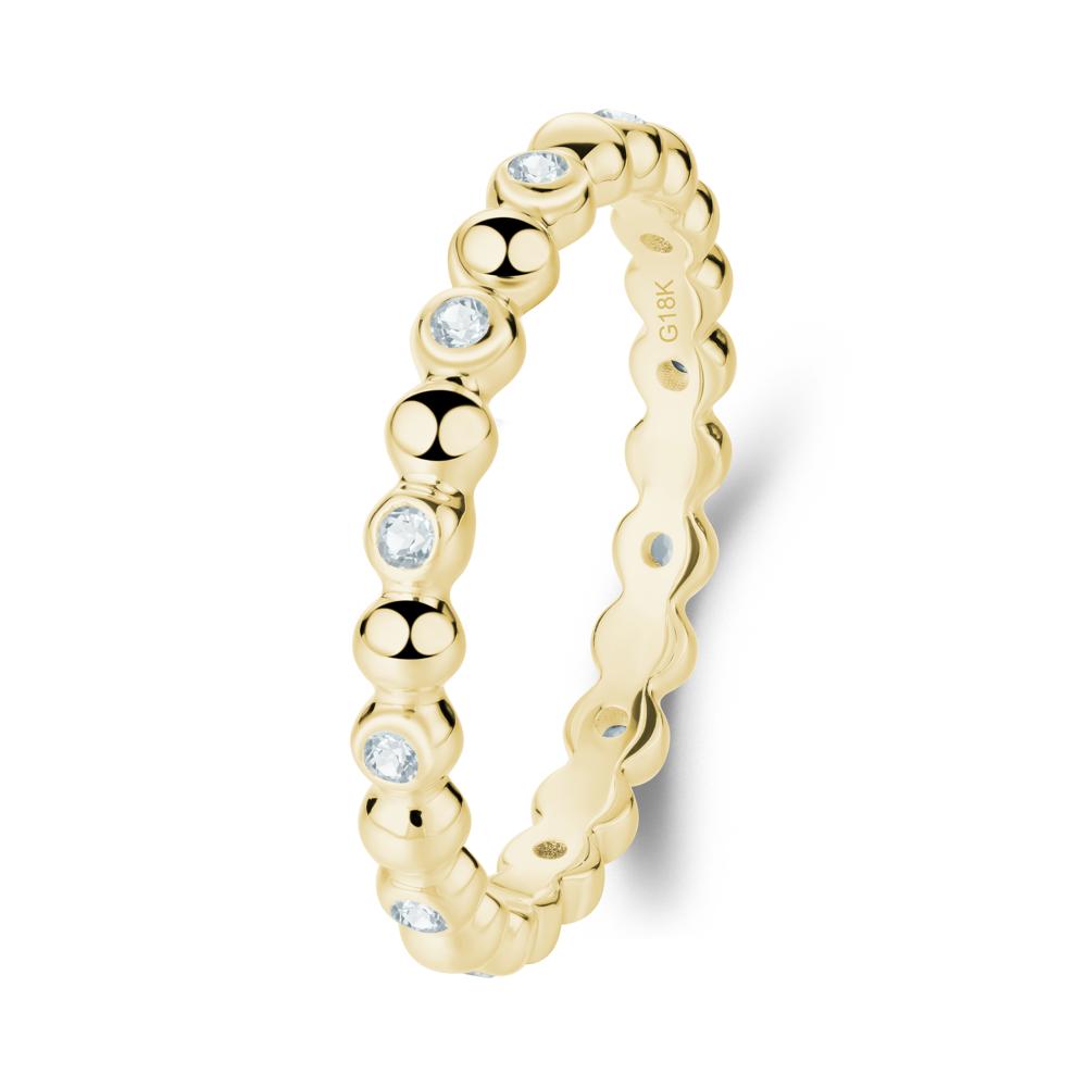 Aquamarine Bubble Ring - LUO Jewelry #metal_18k yellow gold