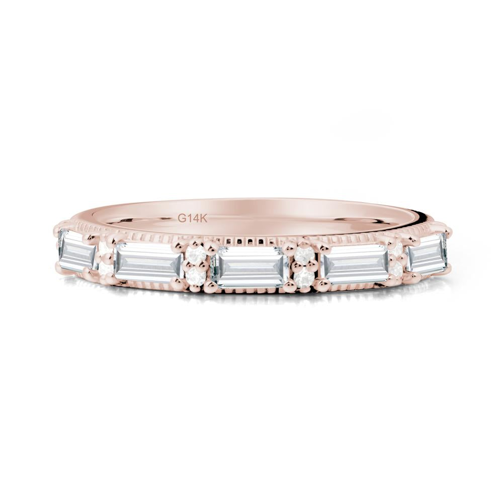 Diamond Milgrain Engagement Ring - LUO Jewelry #metal_14k rose gold