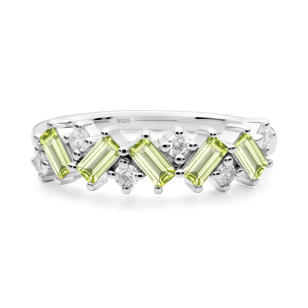 Baguette Peridot Ring - LUO Jewelry #metal_sterling silver