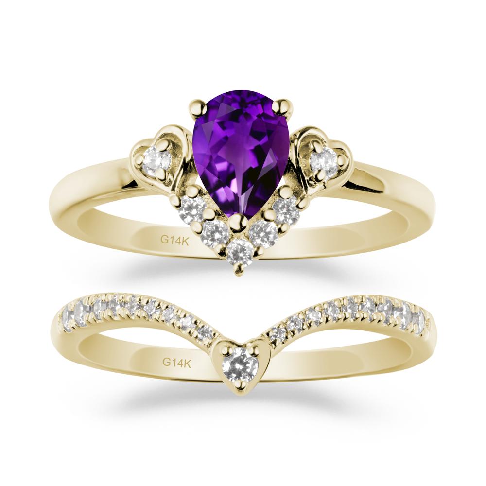 Amethyst Tiara Ring Set - LUO Jewelry #metal_xxxxx