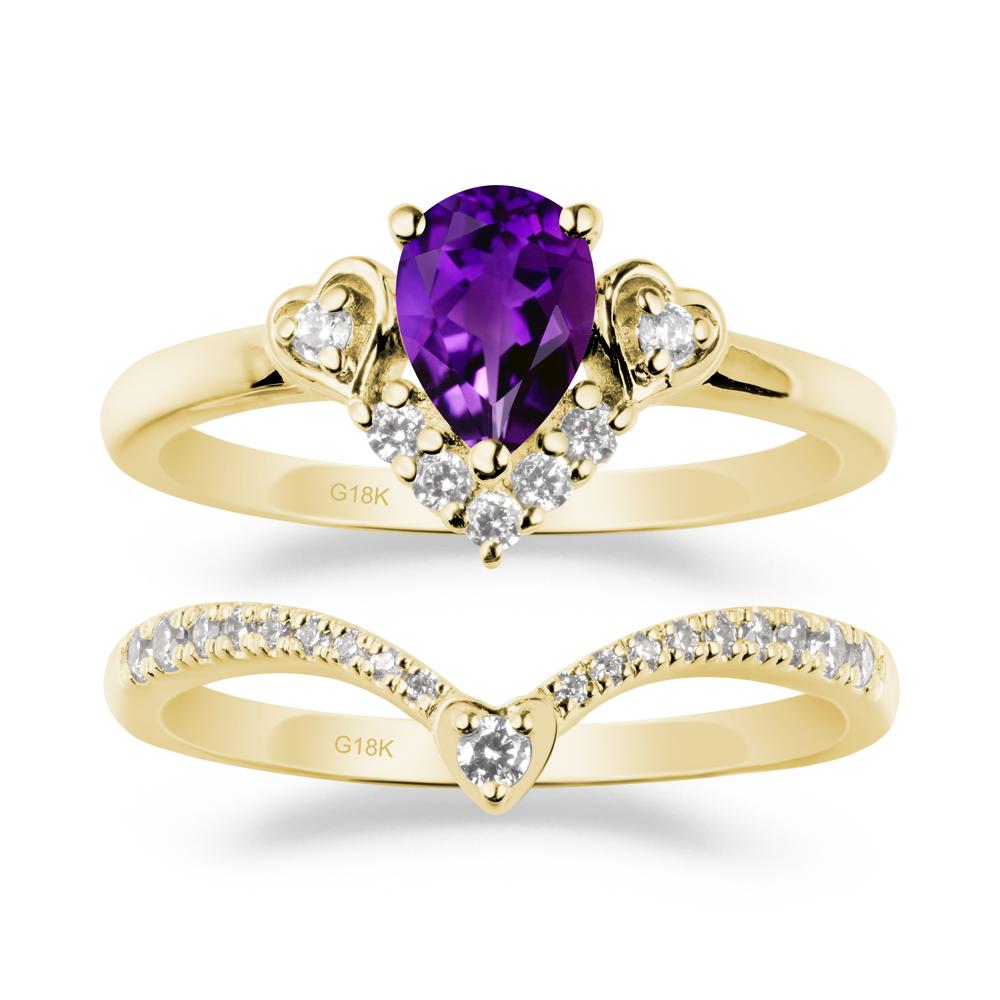 Amethyst Tiara Ring Set - LUO Jewelry #metal_xxxxx
