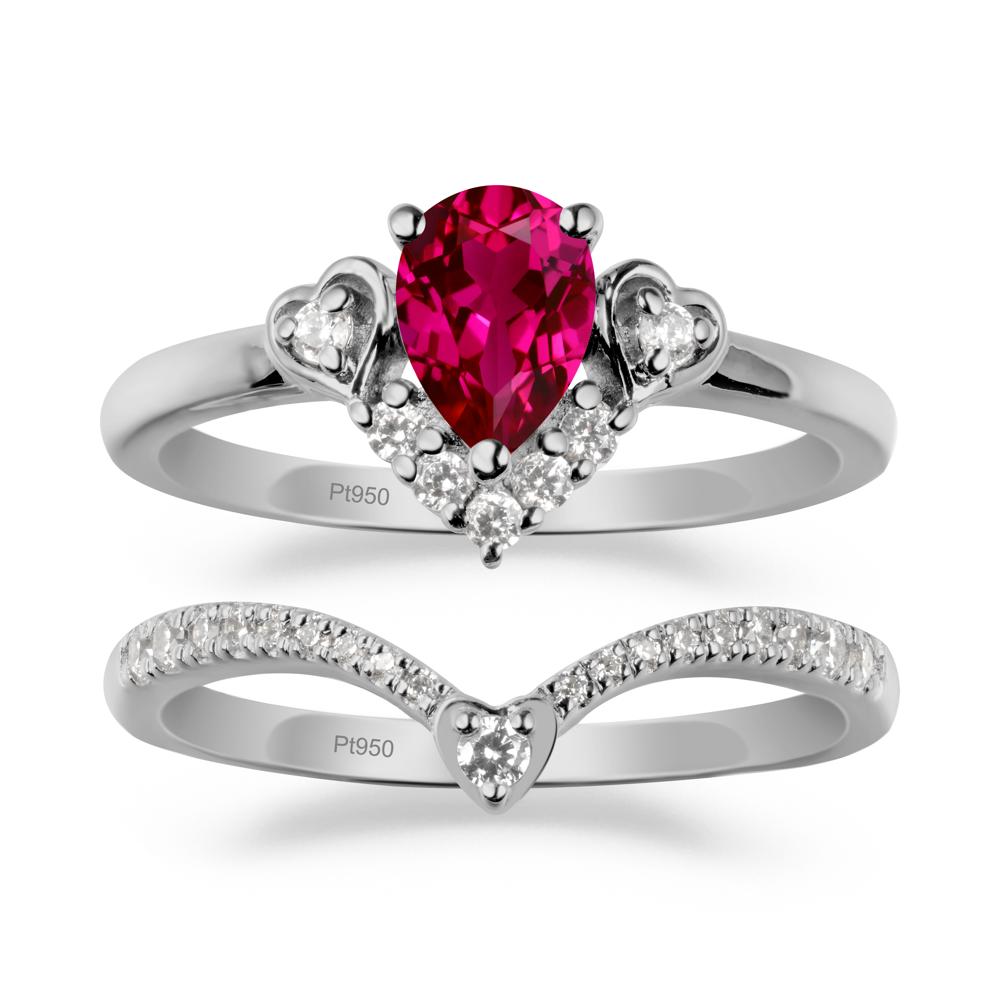 Ruby Tiara Ring Set - LUO Jewelry #metal_xxxxx
