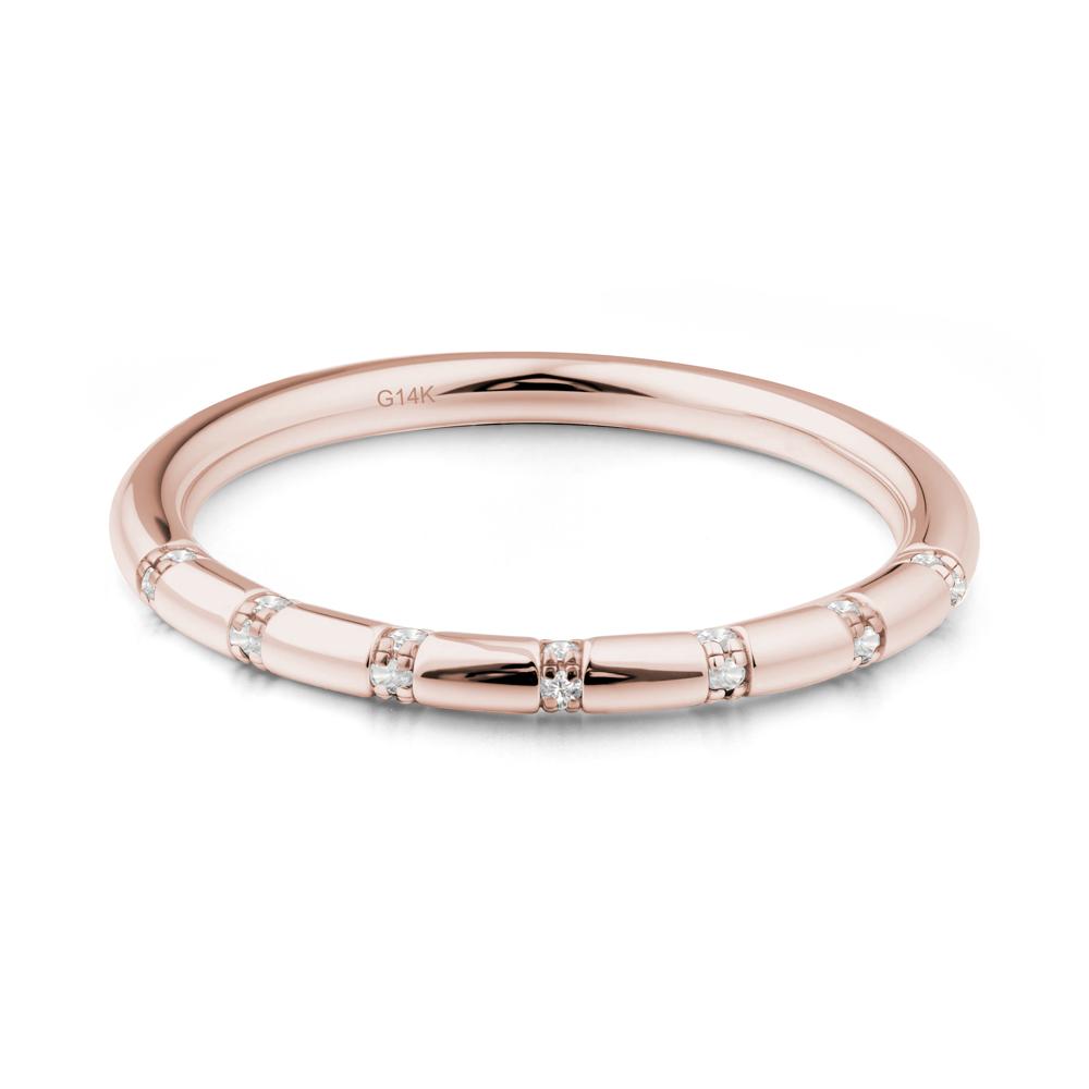Simple Diamond Stackable Eternity Ring - LUO Jewelry #metal_14k rose gold