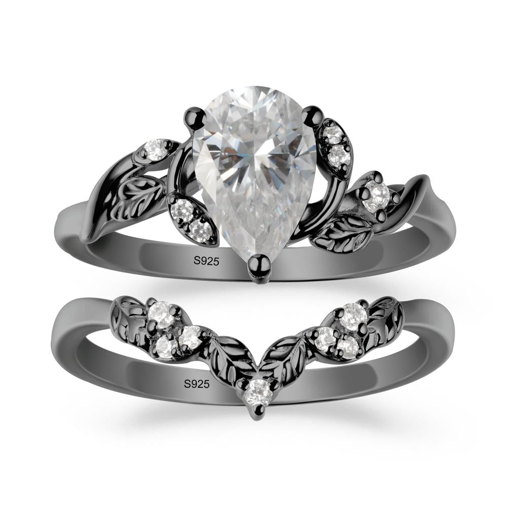 Leaf Inspired Moissanite Bridal Set - LUO Jewelry #metal_xxxxx