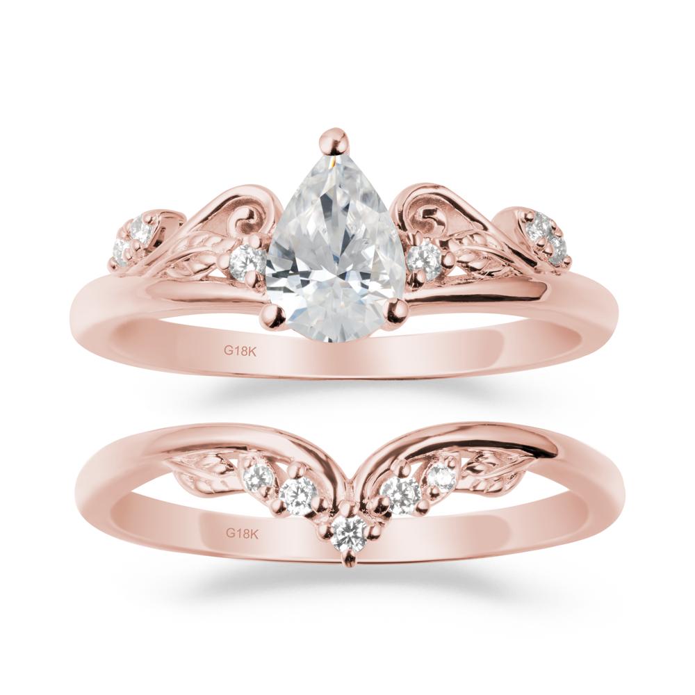 Vintage Vine Cubic Zirconia Bridal Set - LUO Jewelry #metal_xxxxx