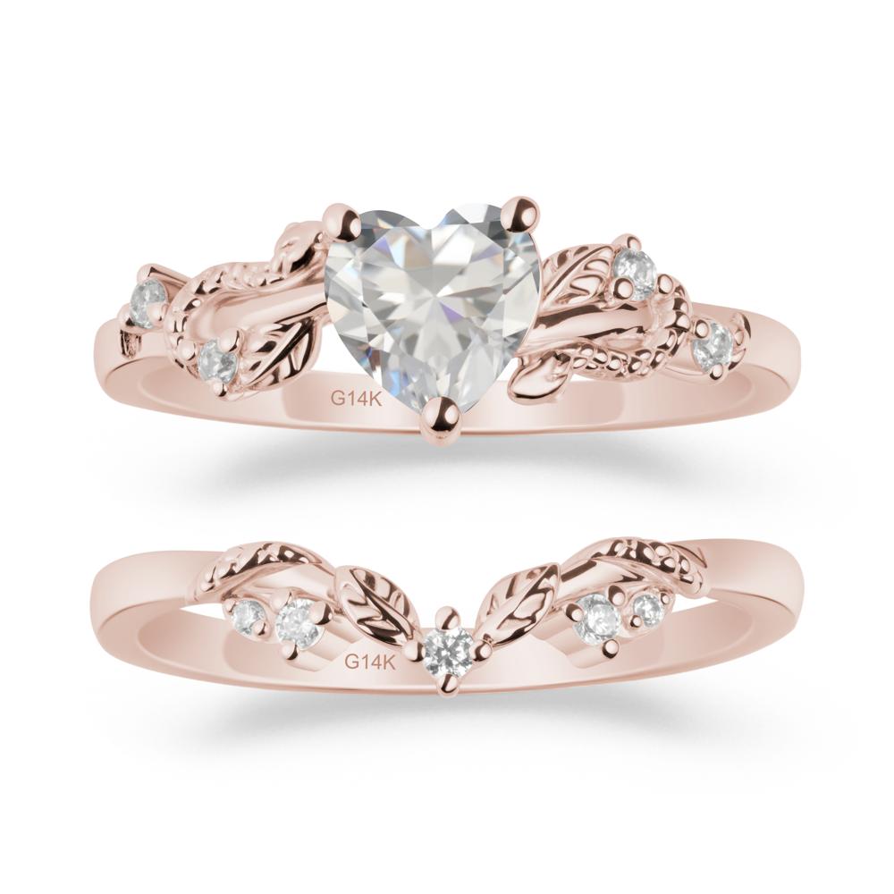 Snake Inspire Cubic Zirconia Wedding Ring Set - LUO Jewelry #metal_xxxxx