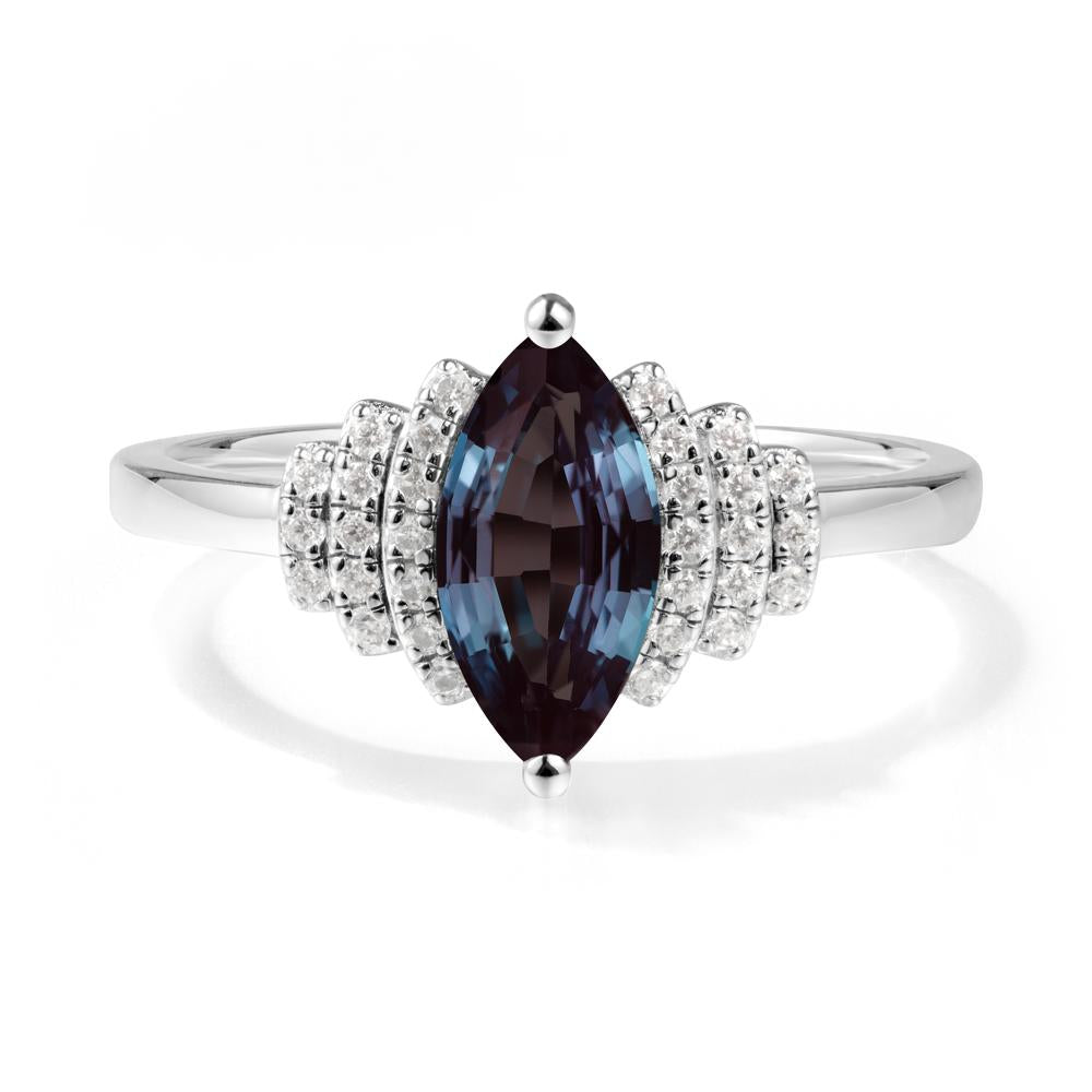 Marquise Alexandrite Statement Ring - LUO Jewelry #metal_sterling silver