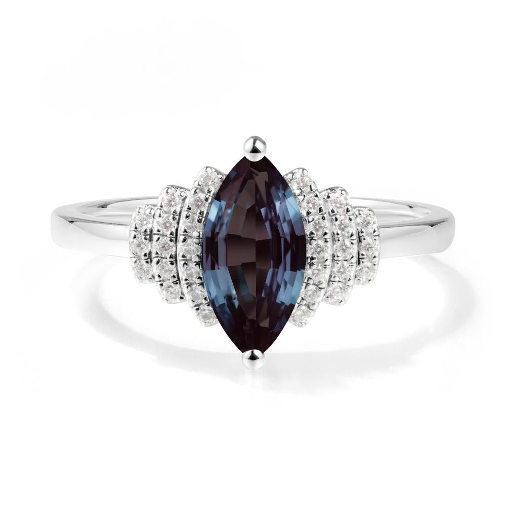 Marquise Alexandrite Statement Ring - LUO Jewelry #metal_sterling silver