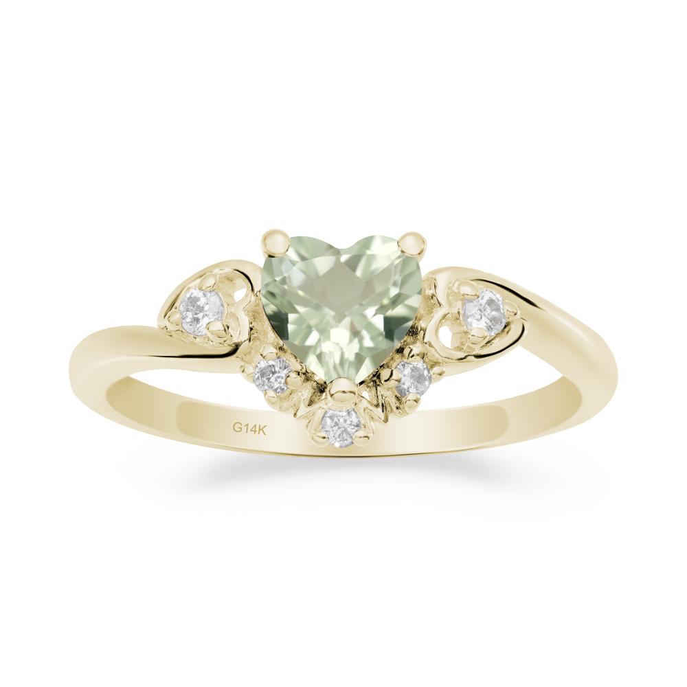 Green Amethyst Mother's Ring - LUO Jewelry #metal_14k yellow gold