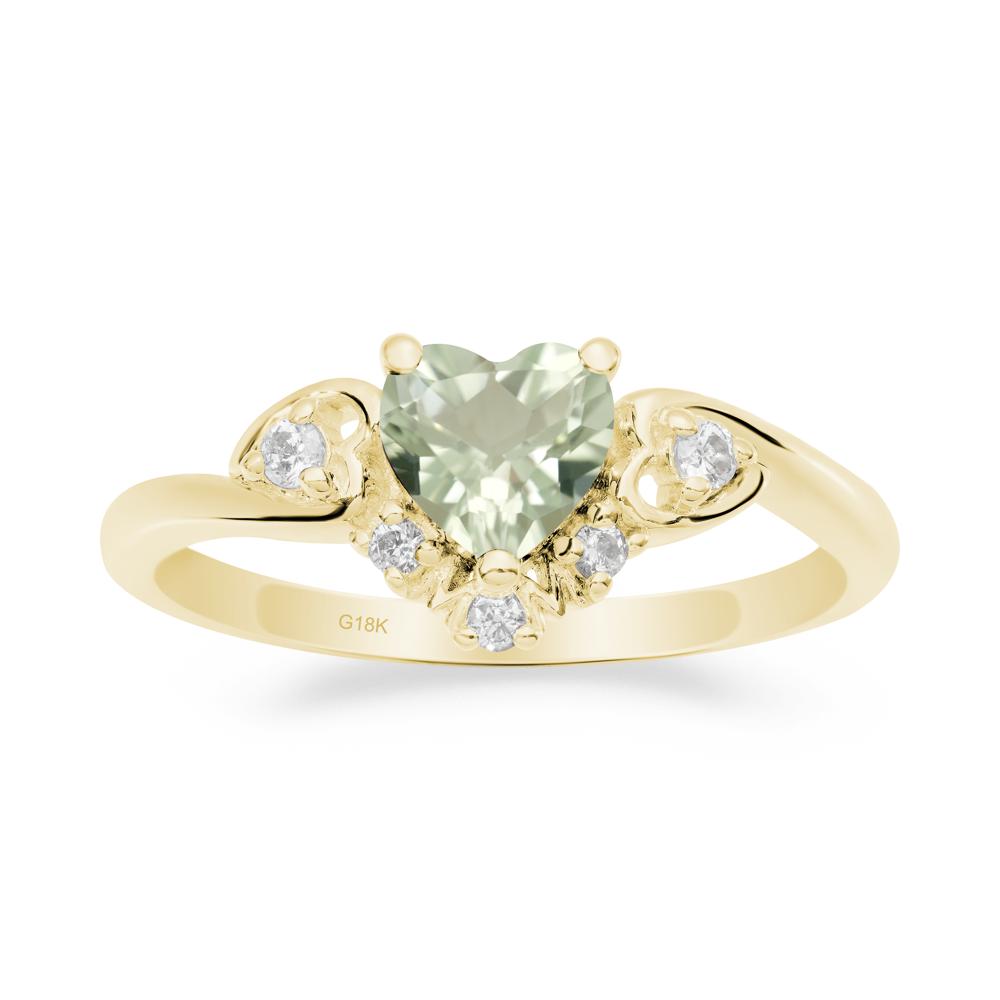 Green Amethyst Mother's Ring - LUO Jewelry #metal_18k yellow gold