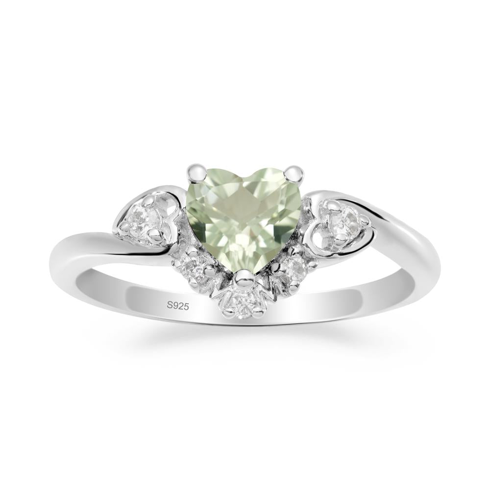 Green Amethyst Mother's Ring - LUO Jewelry #metal_sterling silver