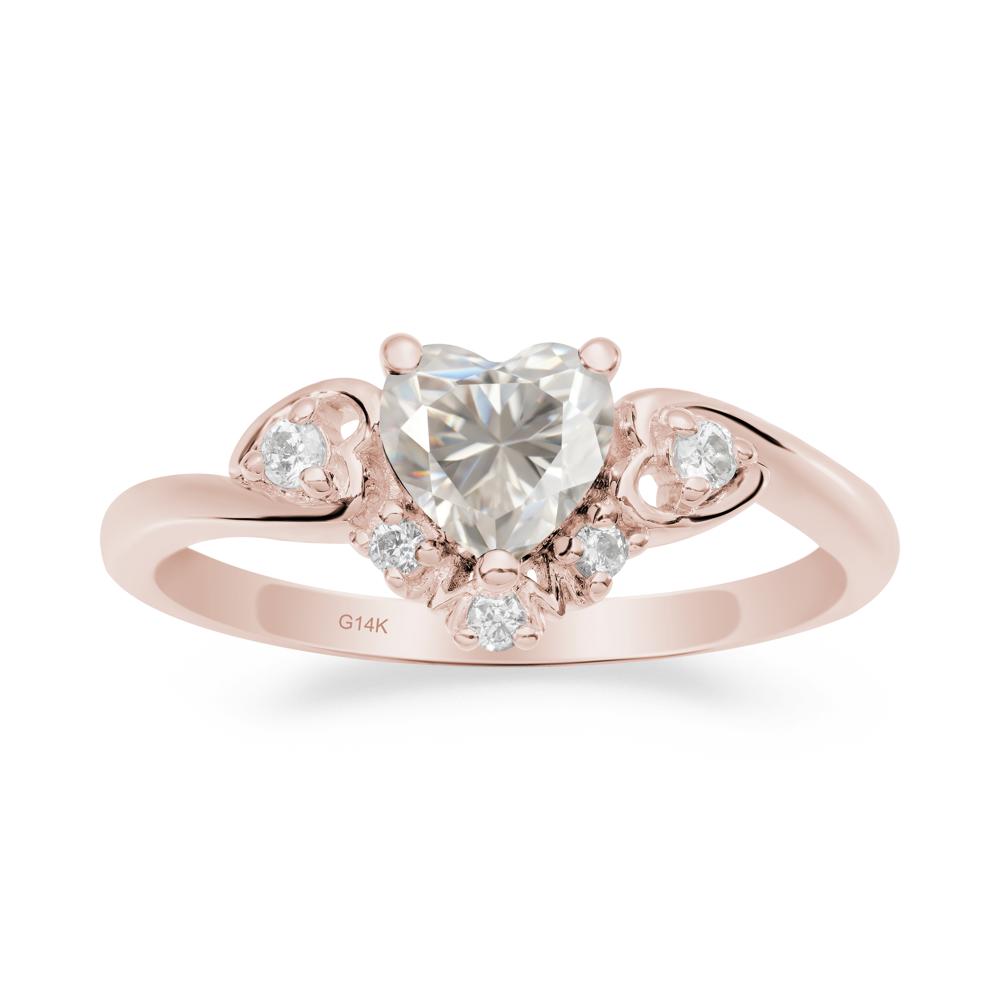 Moissanite Mother's Ring - LUO Jewelry #metal_14k rose gold