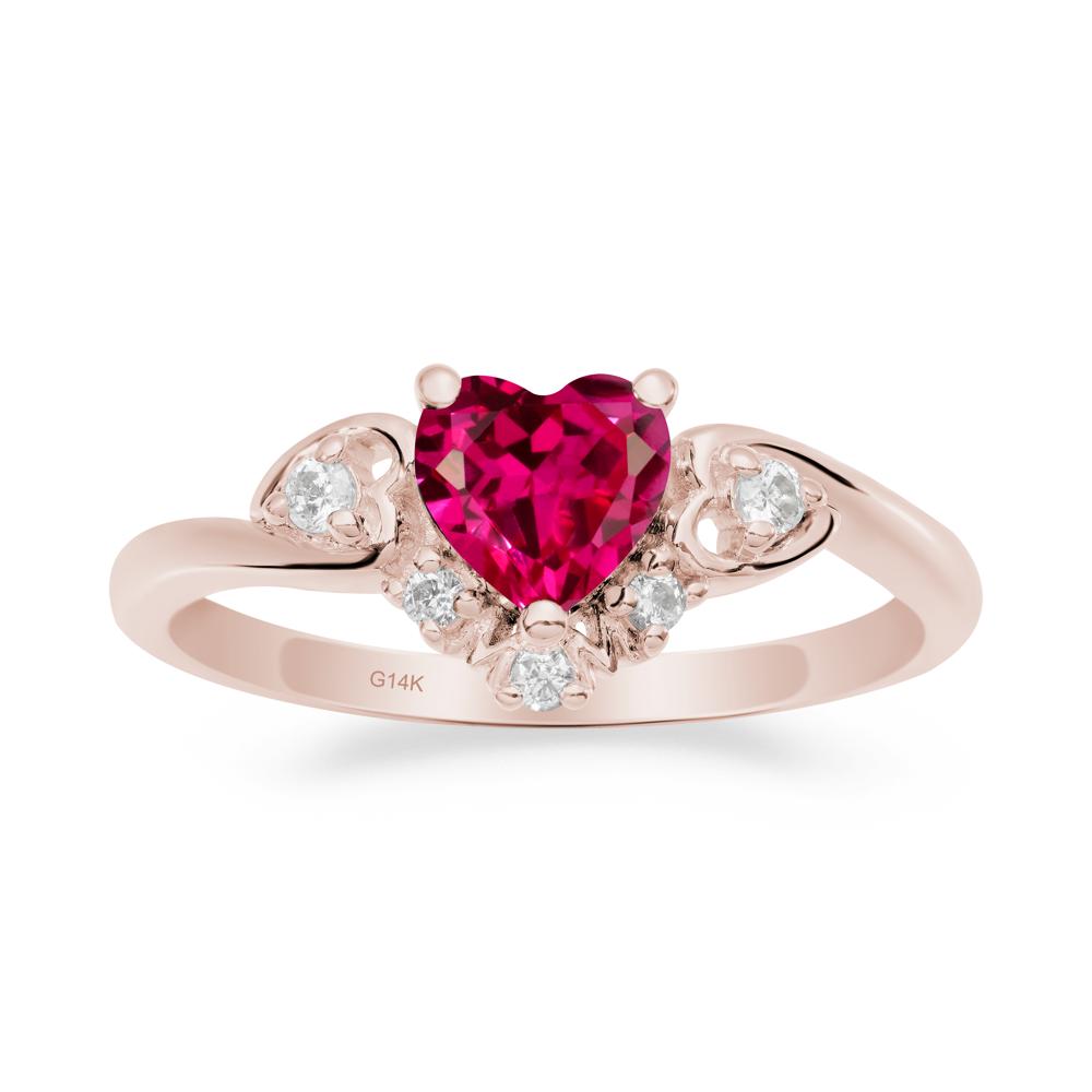 Ruby Mother's Ring - LUO Jewelry #metal_14k rose gold