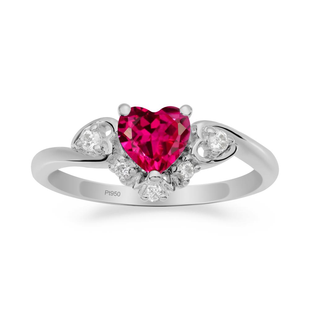 Ruby Mother's Ring - LUO Jewelry #metal_platinum