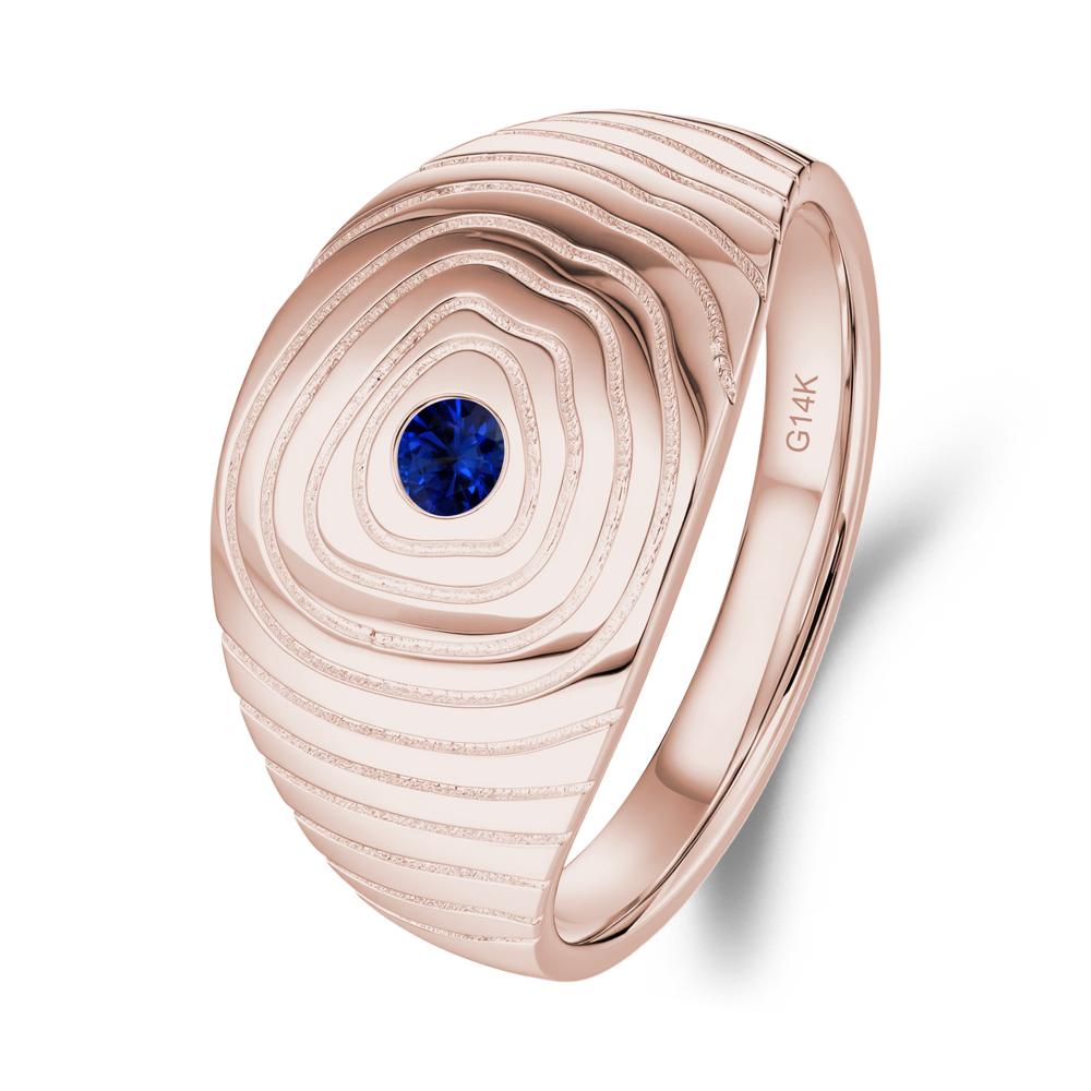 Natural Inspired Sapphire Ring - LUO Jewelry #metal_14k rose gold
