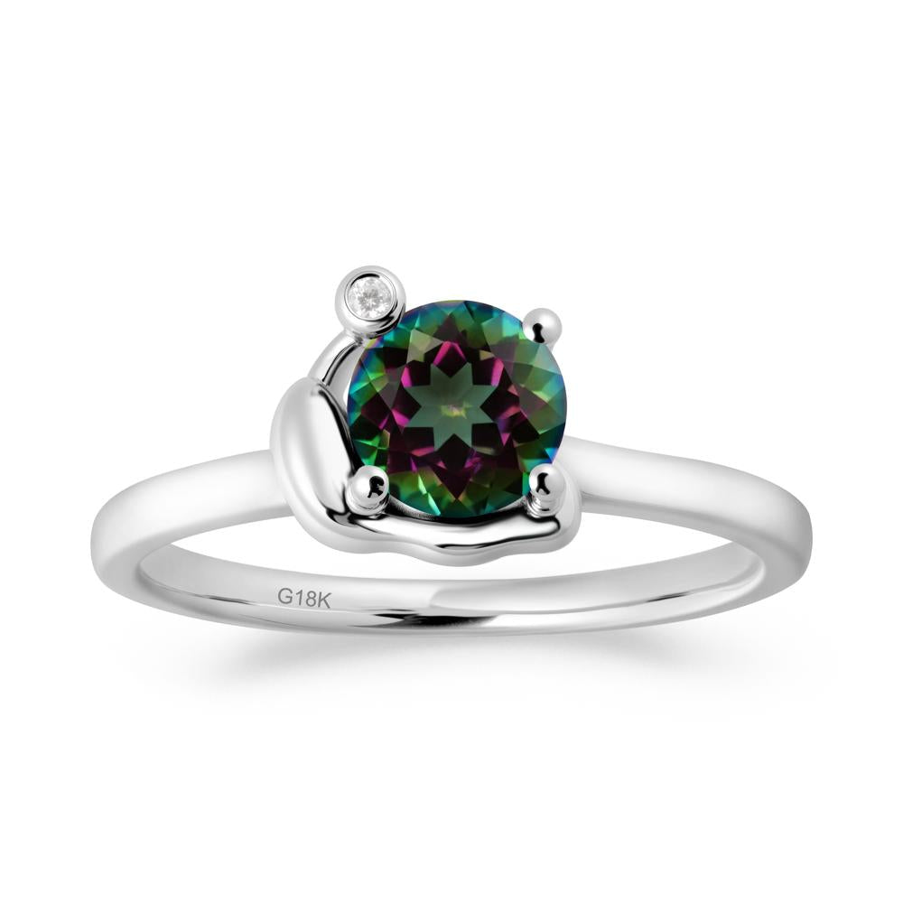 Snail Inspired Mystic Topaz Ring - LUO Jewelry #metal_18k white gold