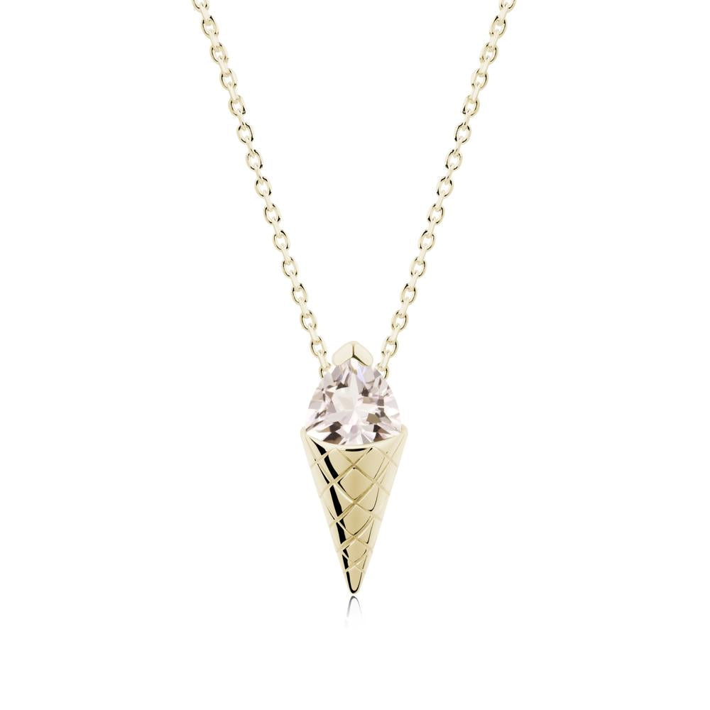 Ice Cream Inspired Morganite Pendant - LUO Jewelry #metal_14k yellow gold