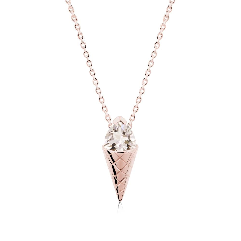 Ice Cream Inspired Morganite Pendant - LUO Jewelry #metal_18k rose gold