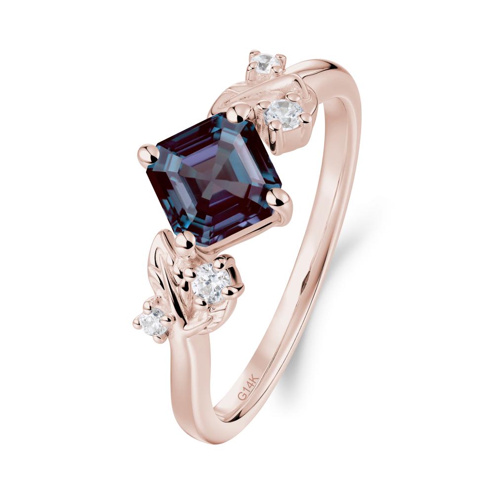 Nature Inspired Alexandrite Promise Ring - LUO Jewelry #metal_14k rose gold
