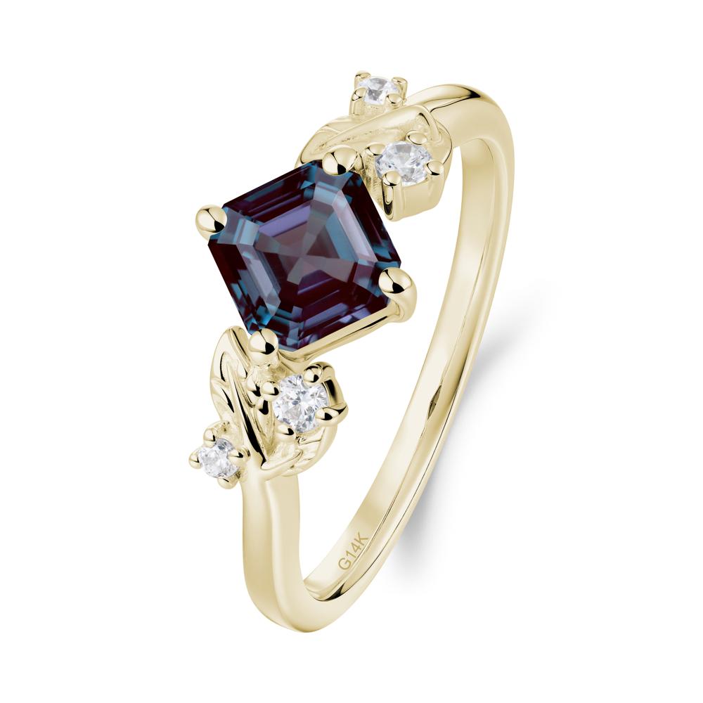 Nature Inspired Alexandrite Promise Ring - LUO Jewelry #metal_14k yellow gold