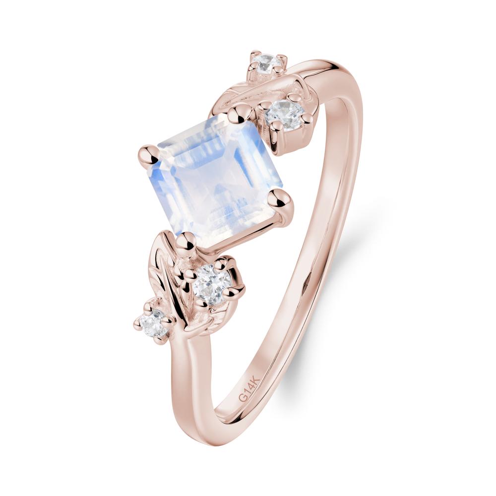 Nature Inspired Moonstone Promise Ring - LUO Jewelry #metal_14k rose gold