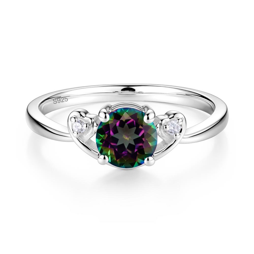 Twist Band Mystic Topaz Promise Ring - LUO Jewelry #metal_sterling silver