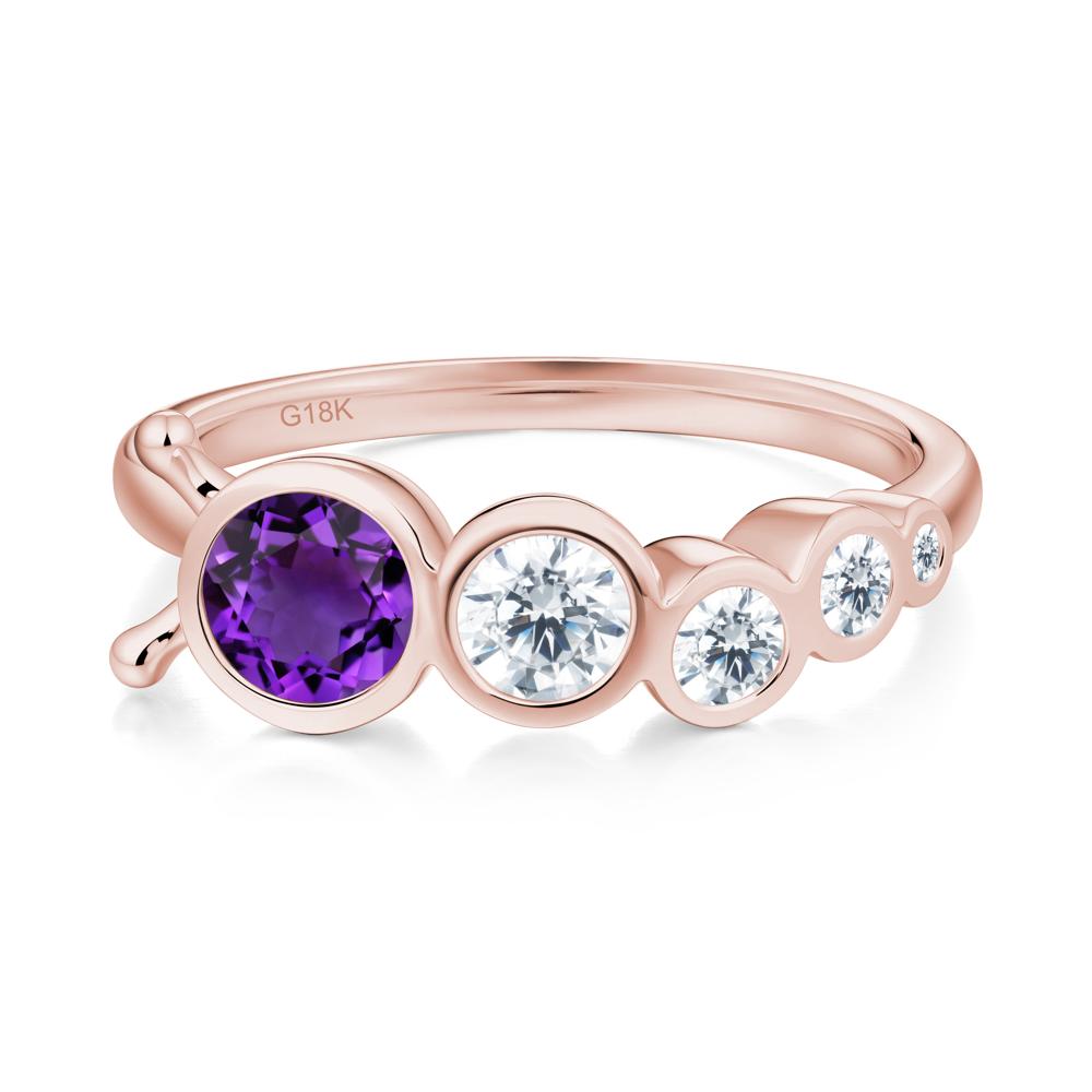 Animal Inspired Amethyst Ring - LUO Jewelry #metal_18k rose gold
