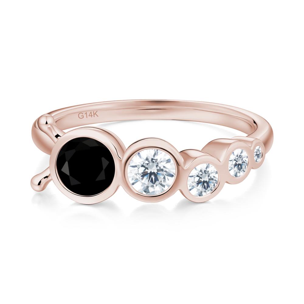 Animal Inspired Black Spinel Ring - LUO Jewelry #metal_14k rose gold