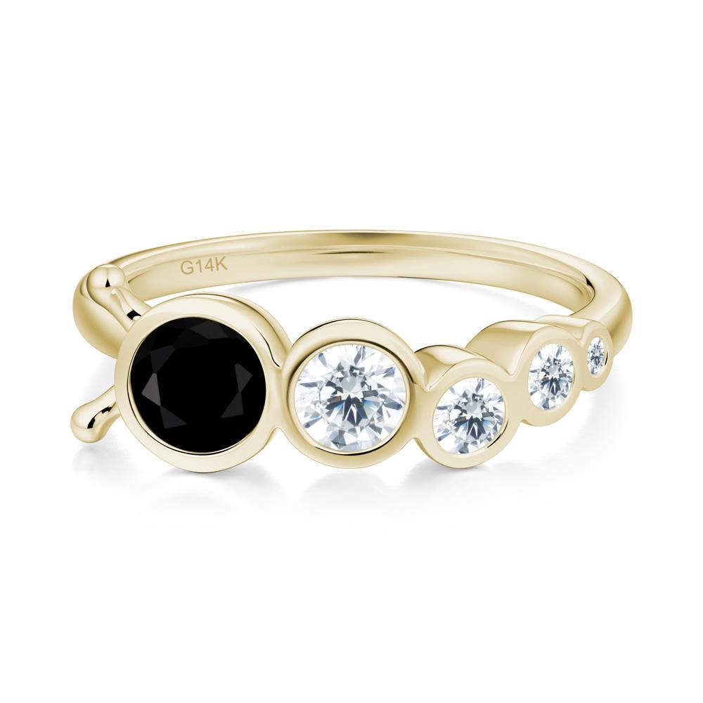 Animal Inspired Black Spinel Ring - LUO Jewelry #metal_14k yellow gold