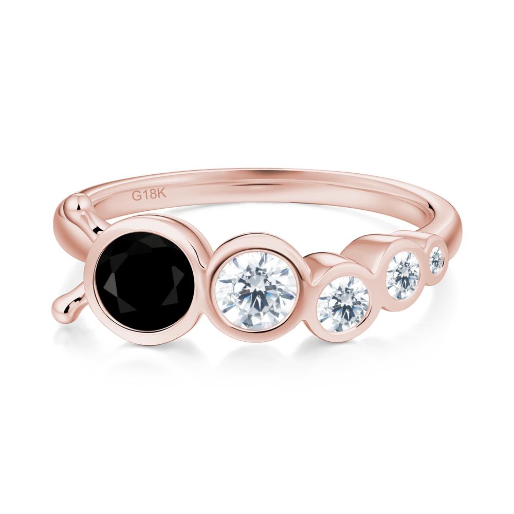 Animal Inspired Black Spinel Ring - LUO Jewelry #metal_18k rose gold