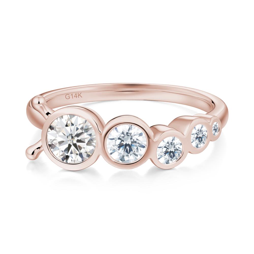 Animal Inspired Moissanite Ring - LUO Jewelry #metal_14k rose gold