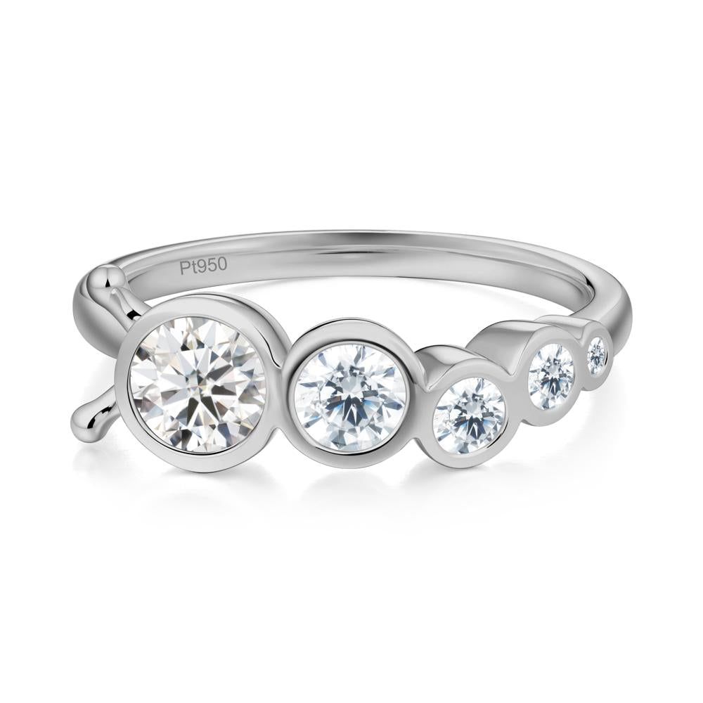 Animal Inspired Moissanite Ring - LUO Jewelry #metal_platinum