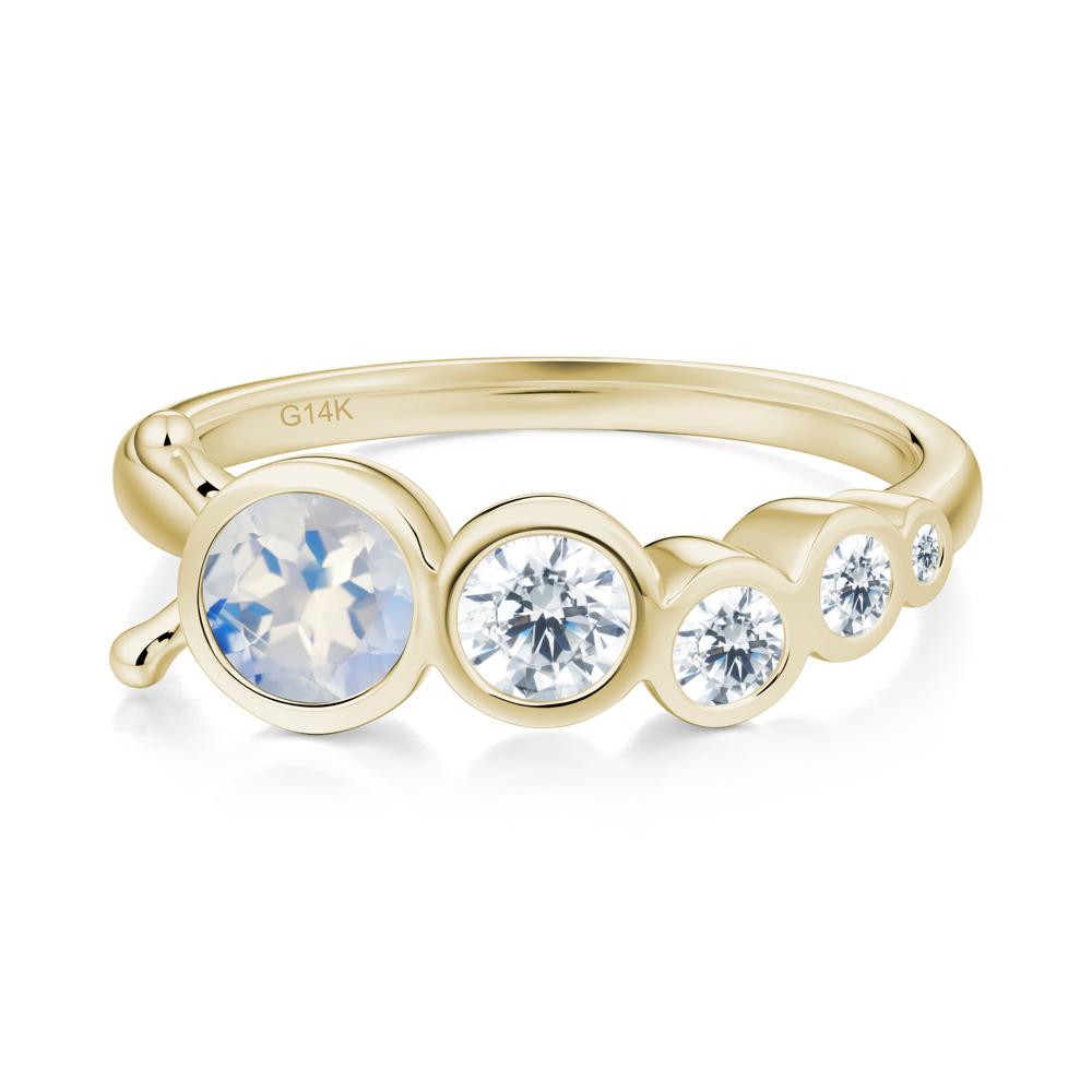 Animal Inspired Moonstone Ring - LUO Jewelry #metal_14k yellow gold