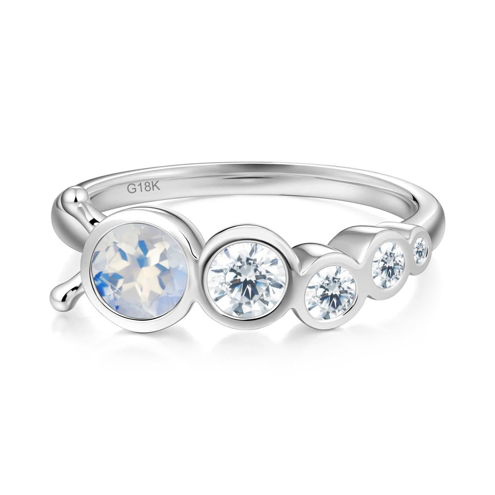 Animal Inspired Moonstone Ring - LUO Jewelry #metal_18k white gold