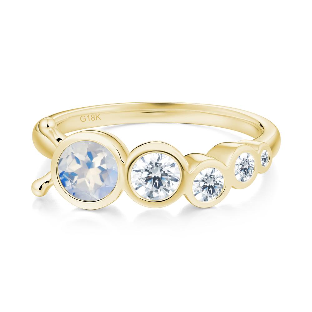 Animal Inspired Moonstone Ring - LUO Jewelry #metal_18k yellow gold