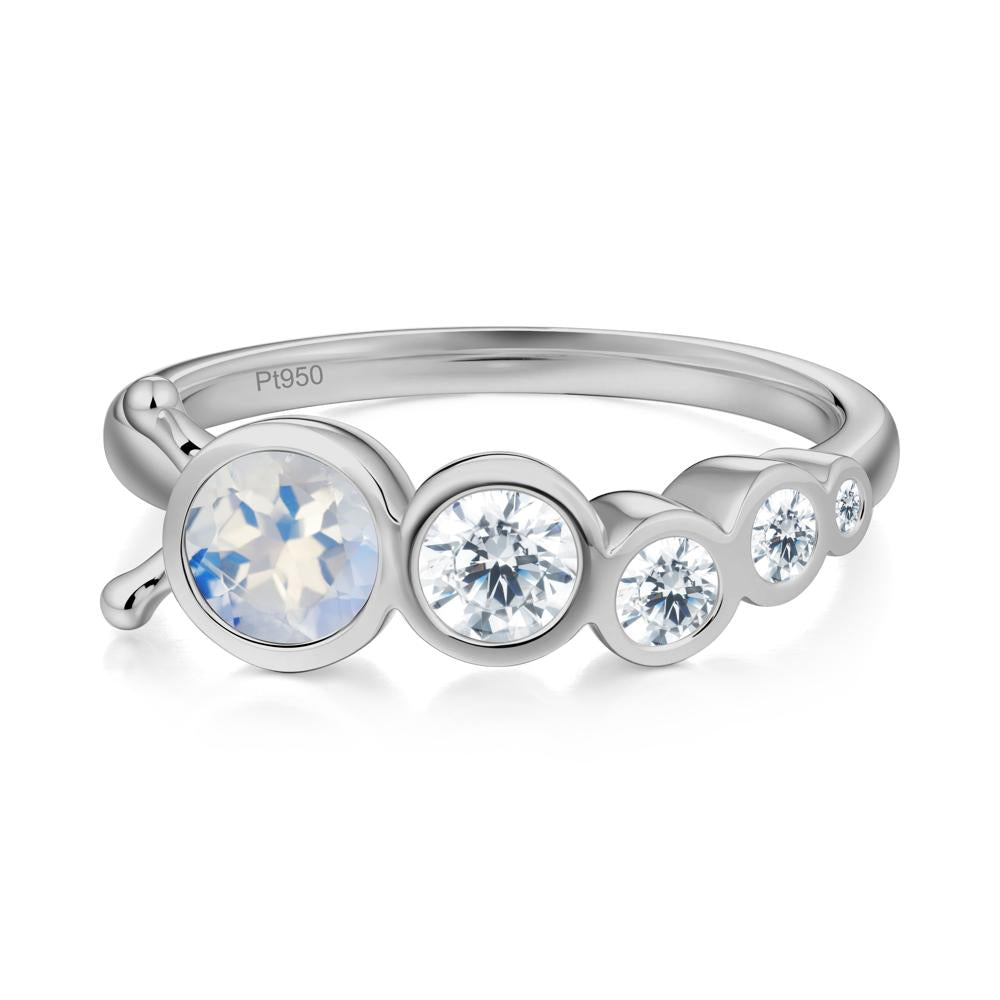 Animal Inspired Moonstone Ring - LUO Jewelry #metal_platinum