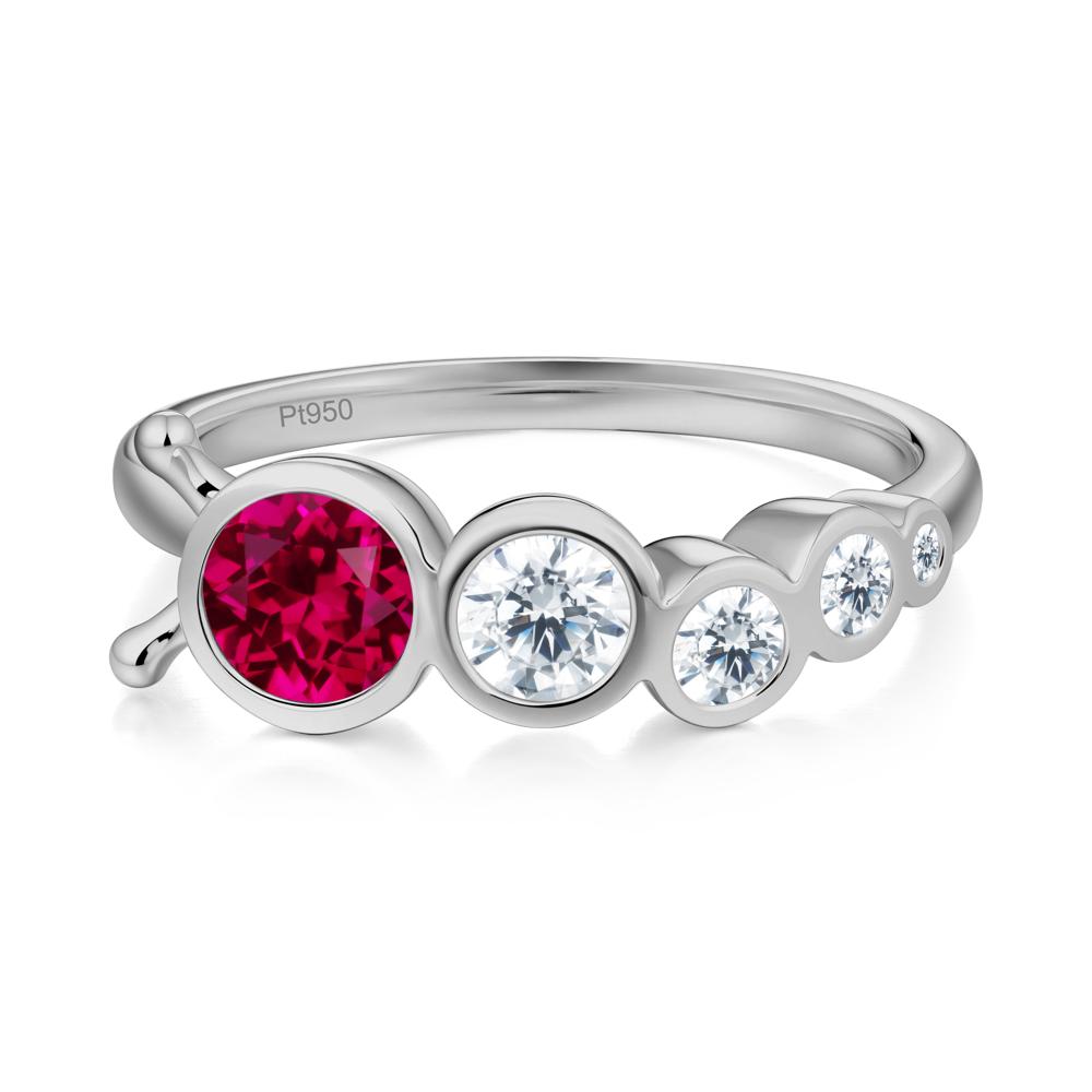 Animal Inspired Ruby Ring - LUO Jewelry #metal_platinum