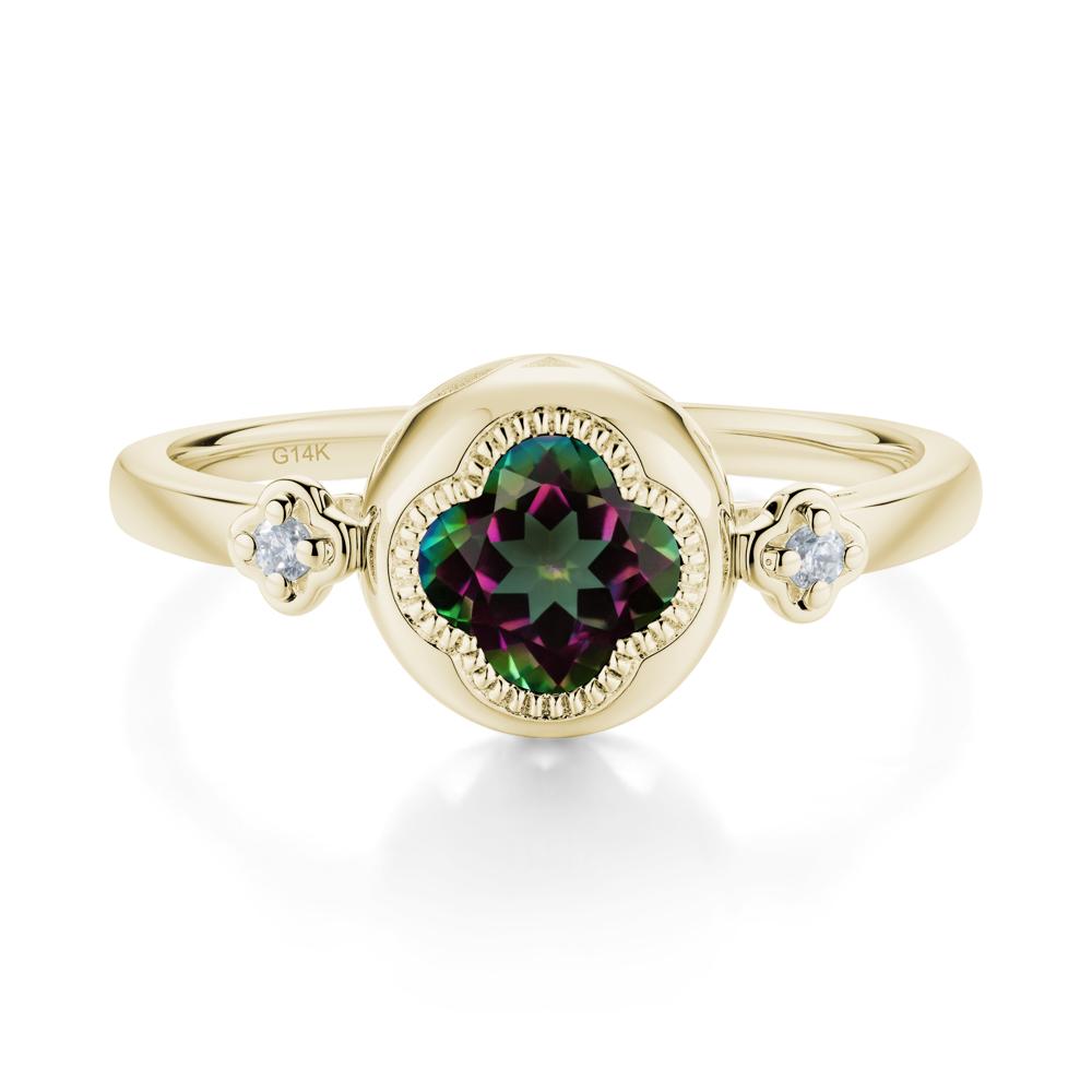 Quatrefoil Inspired Mystic Topaz Statement Ring - LUO Jewelry #metal_14k yellow gold