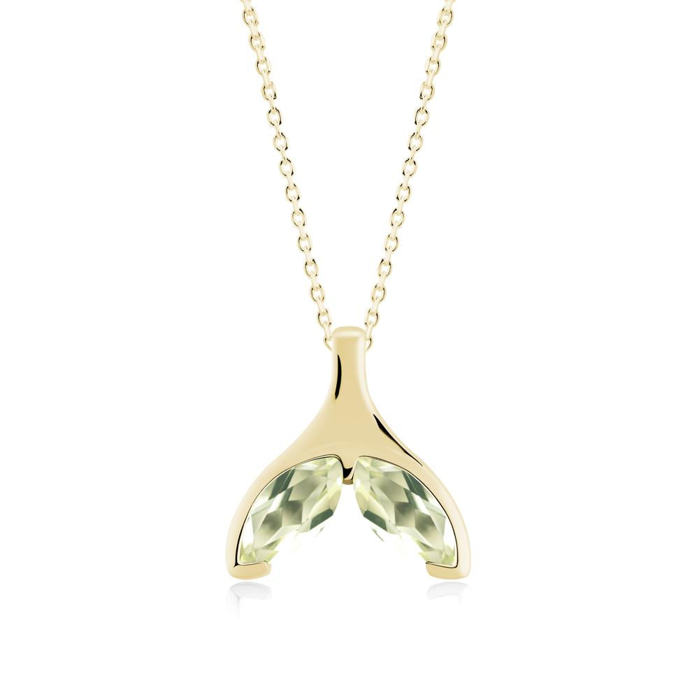 Marquise Twin Lemon Quartz Leaf Necklace - LUO Jewelry #metal_18k yellow gold