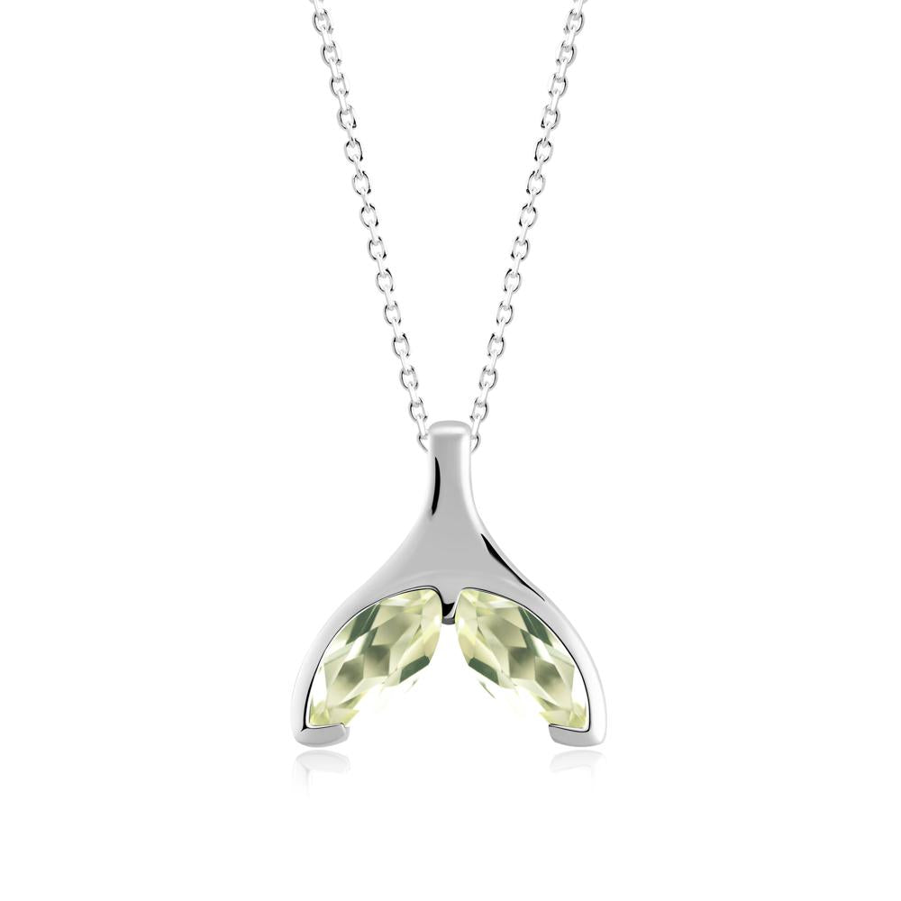 Marquise Twin Lemon Quartz Leaf Necklace - LUO Jewelry #metal_sterling silver