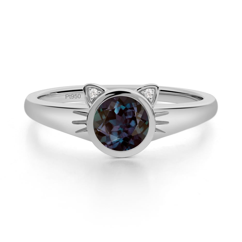 Car Ear Inspired Alexandrite Ring - LUO Jewelry #metal_platinum