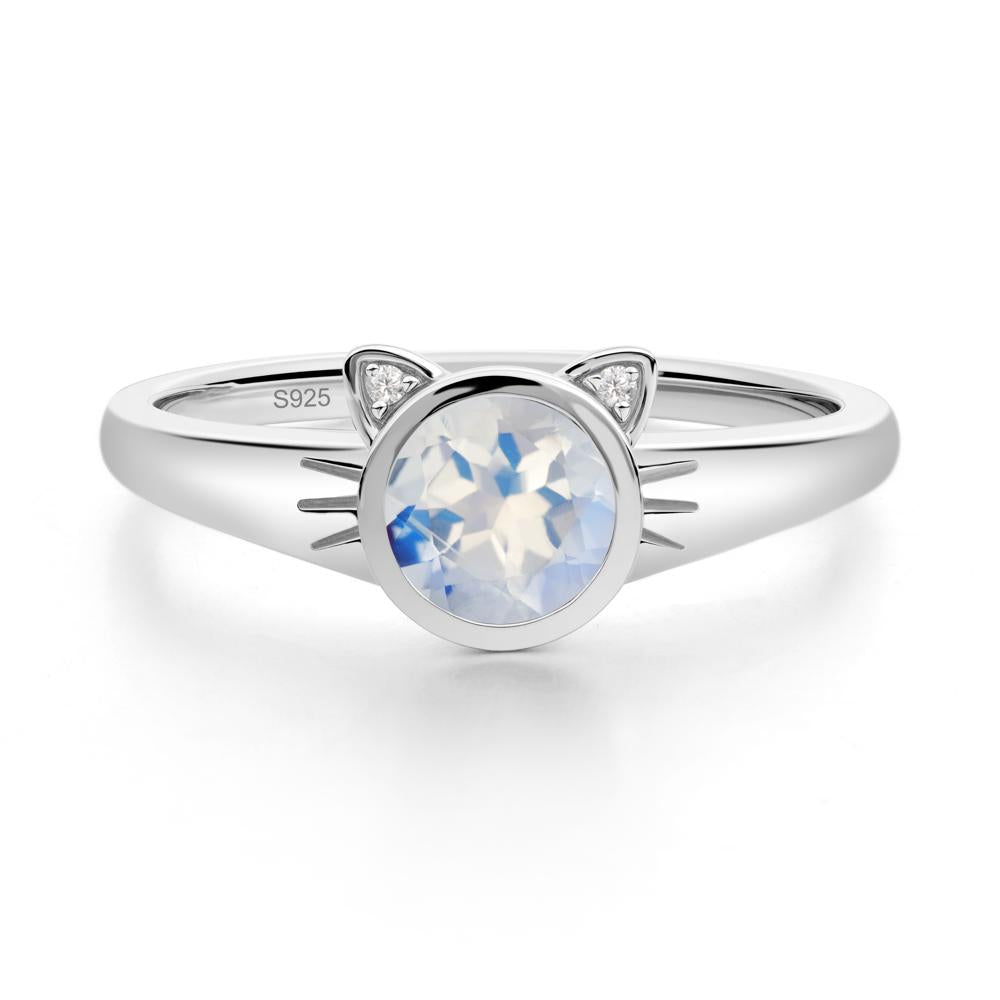 Car Ear Inspired Moonstone Ring - LUO Jewelry #metal_sterling silver