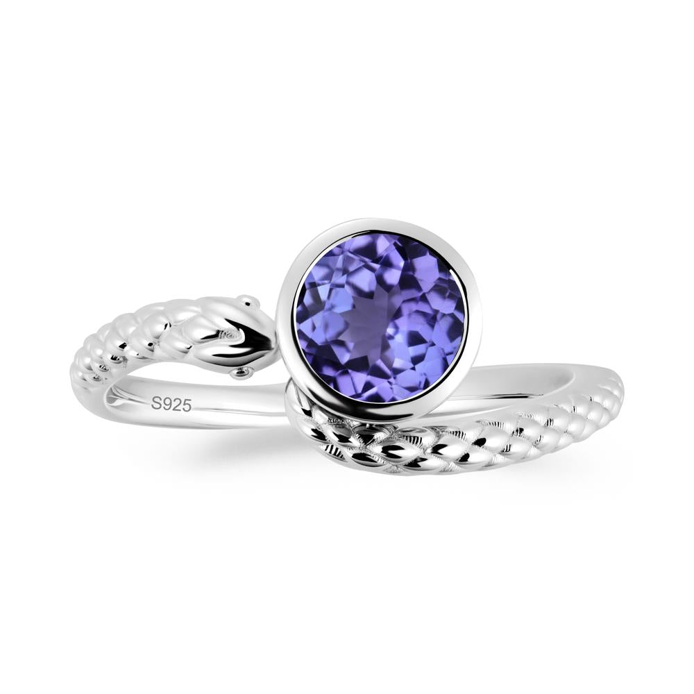 Snake Wrap Tanzanite Ring - LUO Jewelry #metal_sterling silver