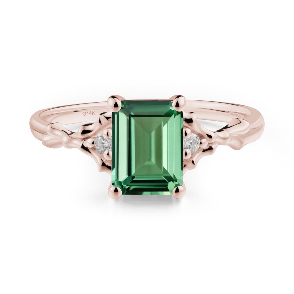 Vintage Thorn Green Sapphire Engagement Ring - LUO Jewelry #metal_14k rose gold