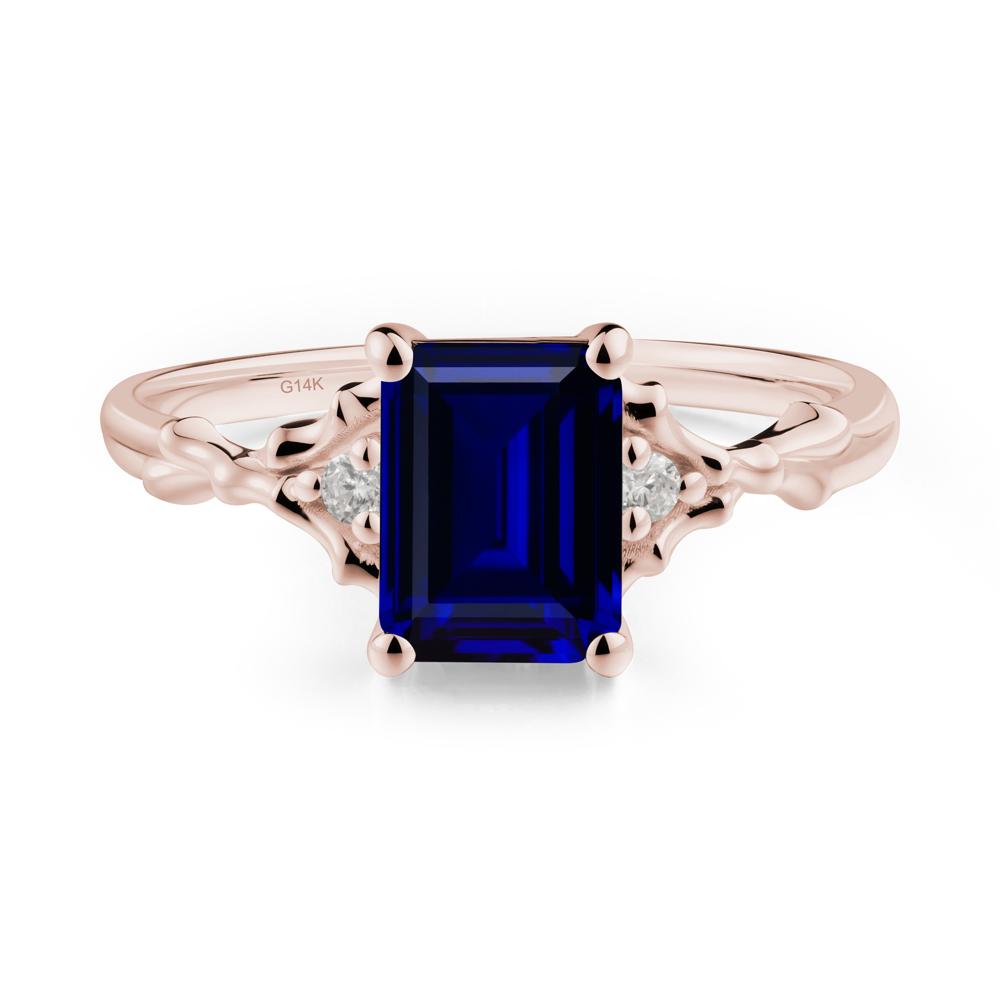 Vintage Thorn Sapphire Engagement Ring - LUO Jewelry #metal_14k rose gold