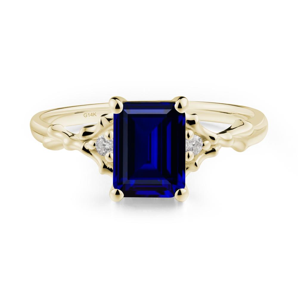 Vintage Thorn Sapphire Engagement Ring - LUO Jewelry #metal_14k yellow gold