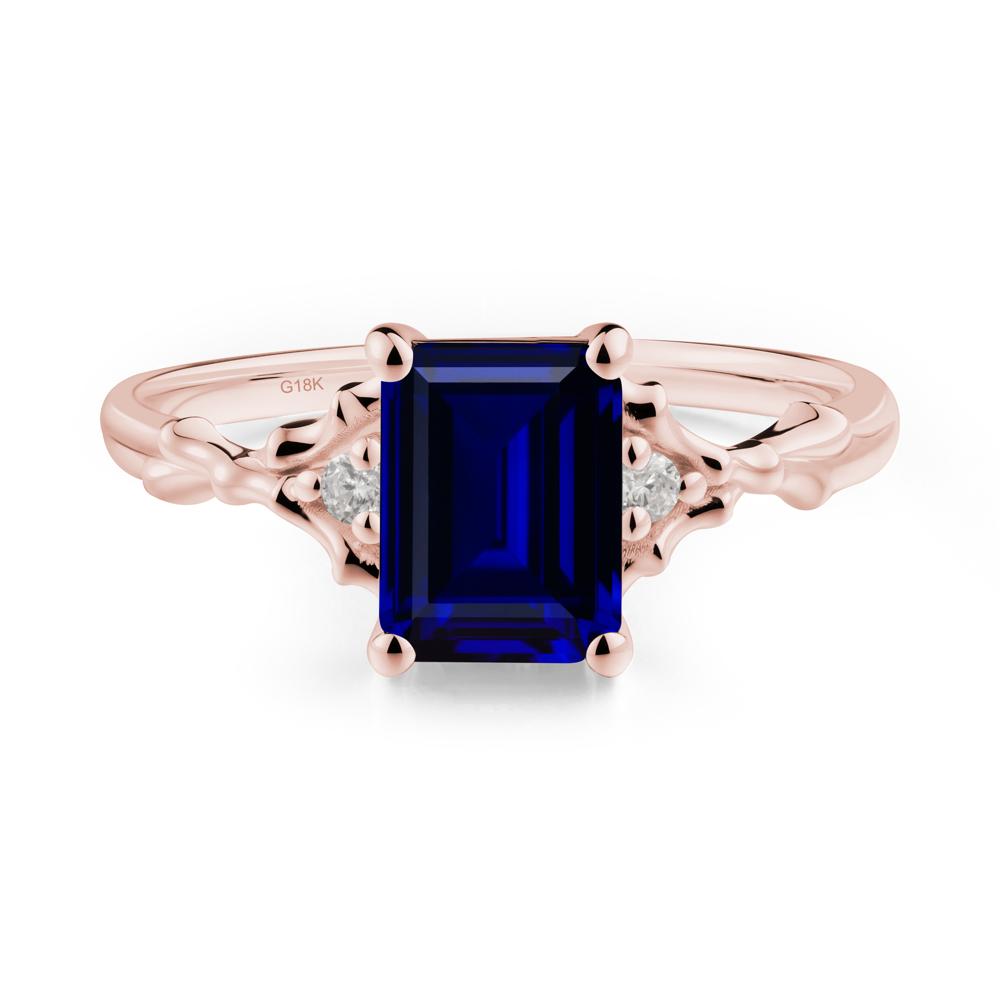 Vintage Thorn Sapphire Engagement Ring - LUO Jewelry #metal_18k rose gold